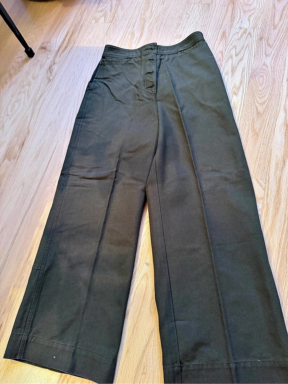 Proenza Schouler Wide Leg Pants in olive Green Size 2